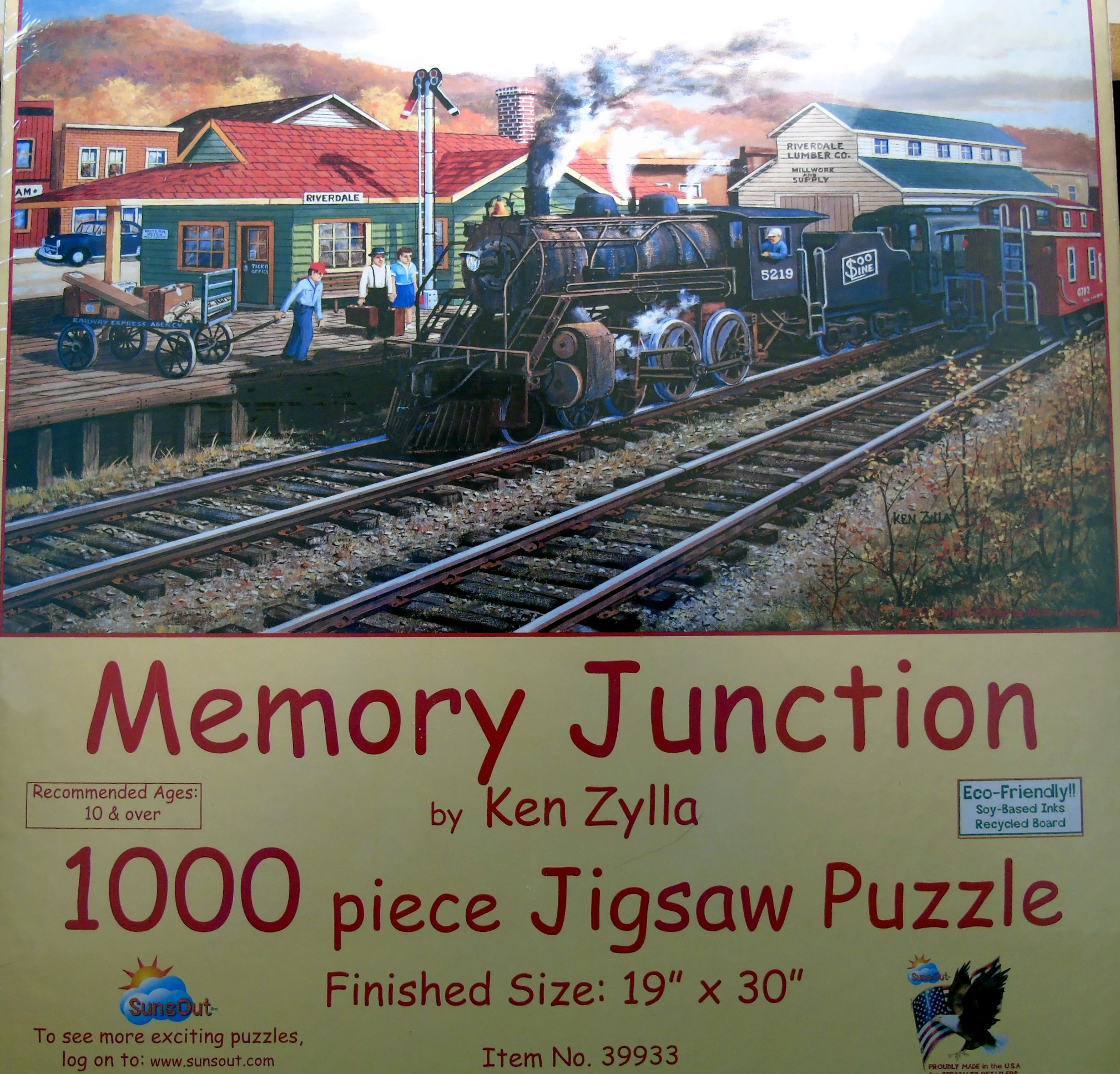 SunsOut Memory Junction Train Puzzle